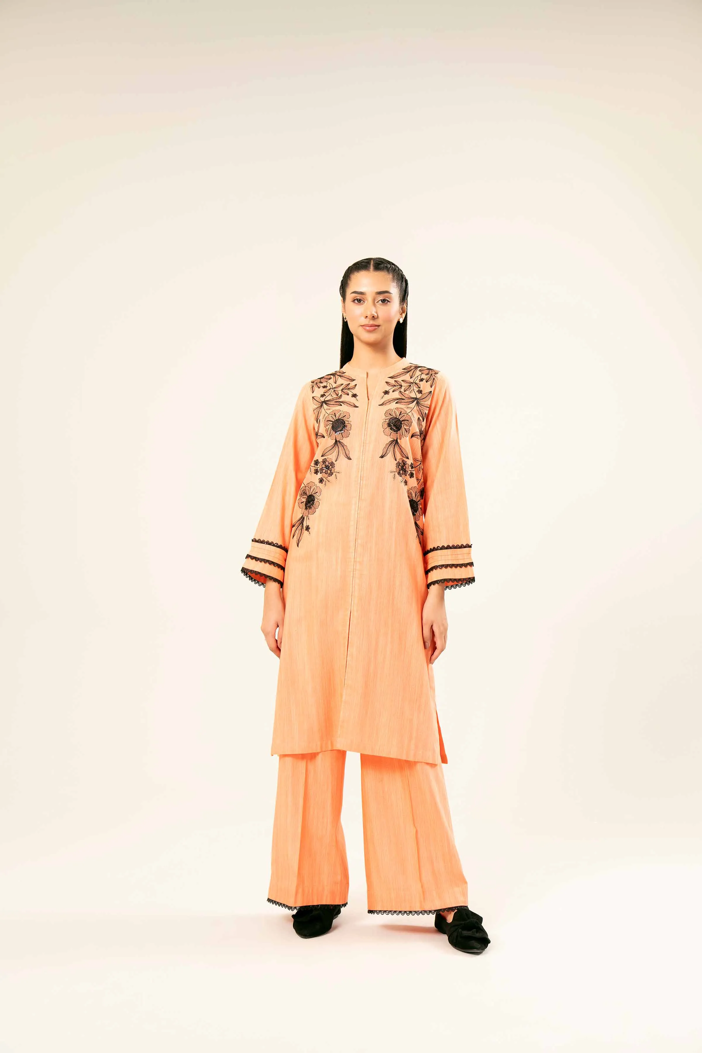 2 Piece - Embroidered Suit - PW24-361