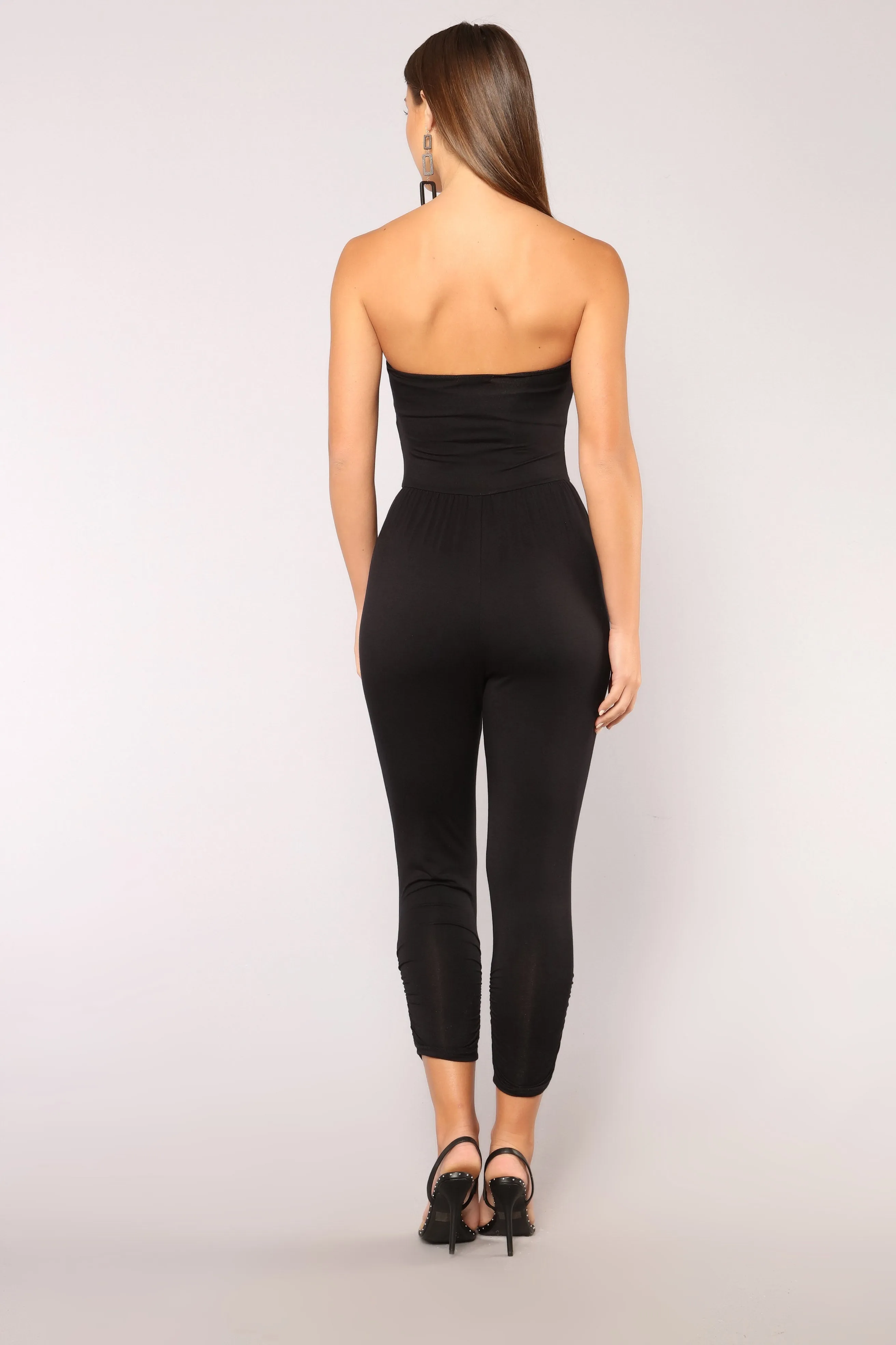 All Cinched Up Jumpsuit - Black