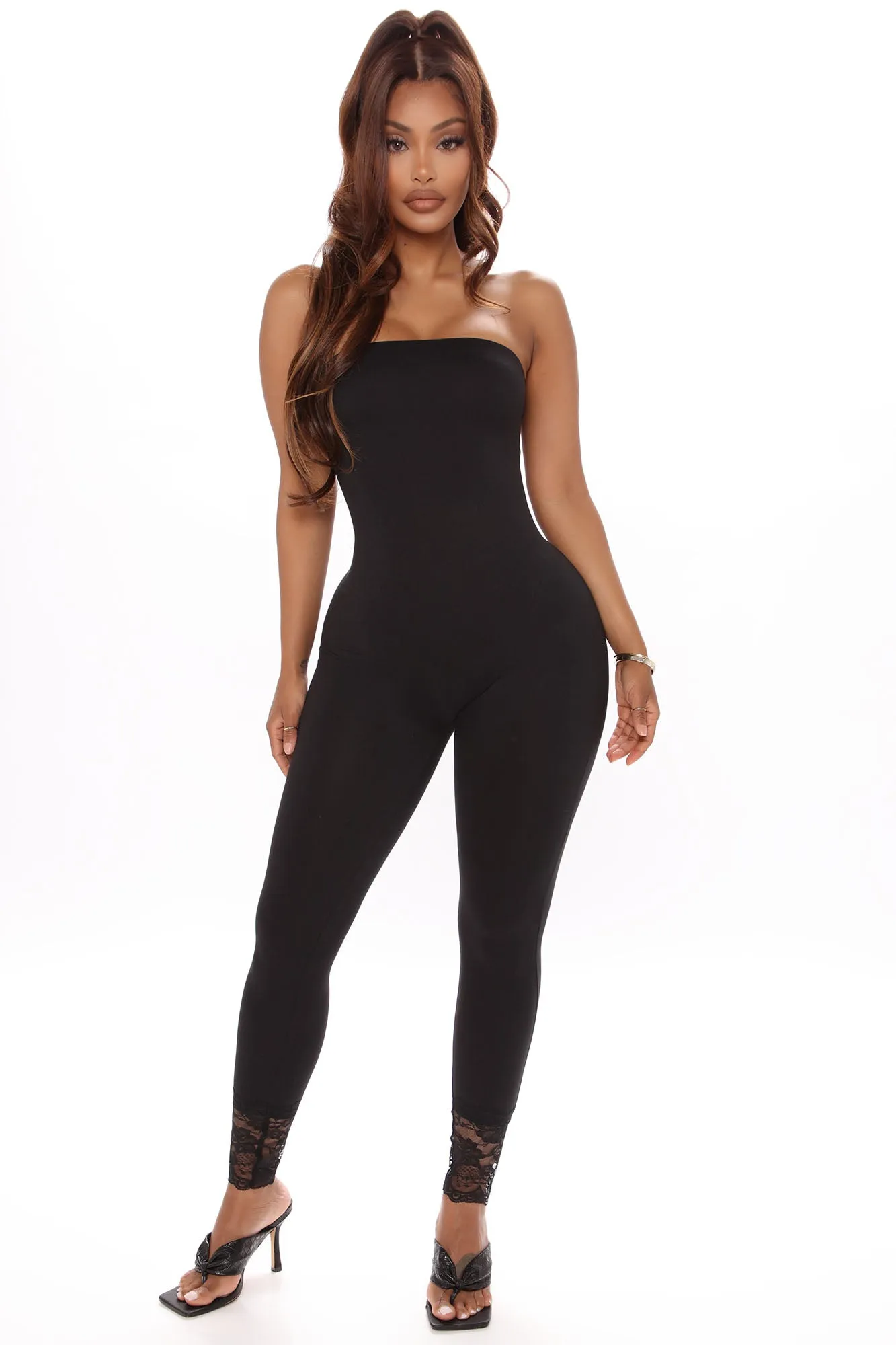 All Day Basic Tube Jumpsuit - Black