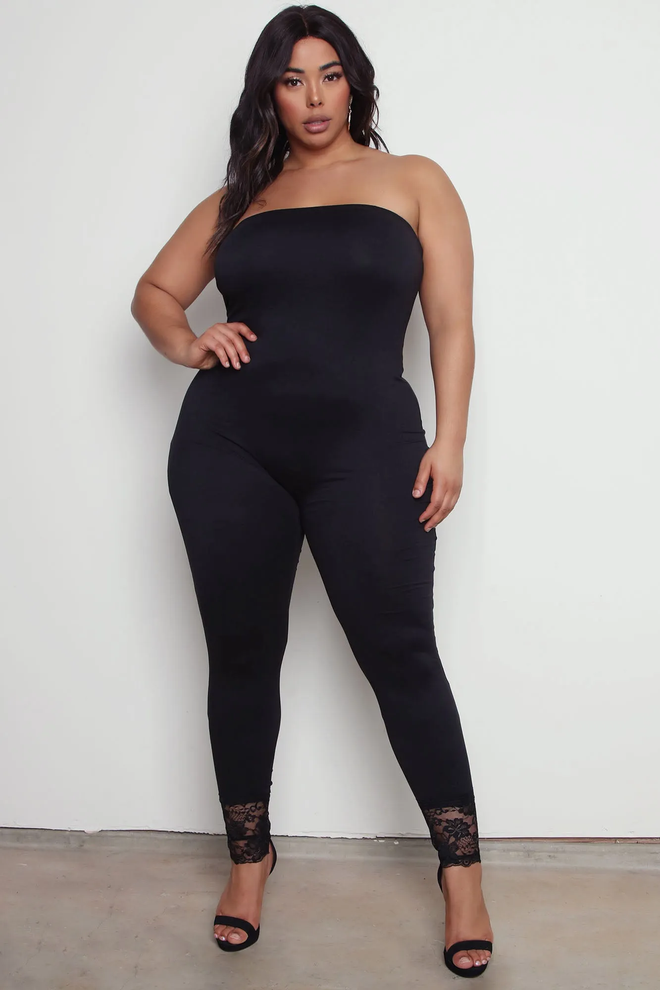 All Day Basic Tube Jumpsuit - Black