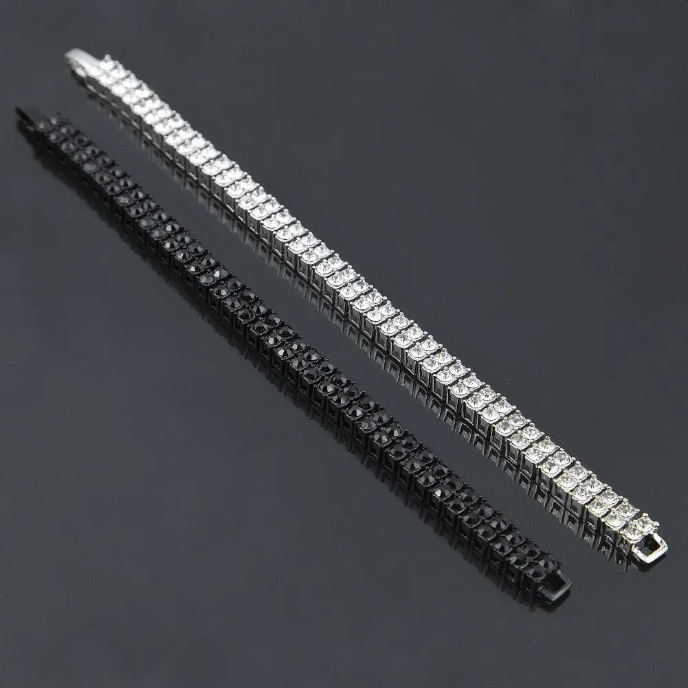Alloy 2 Gang Drill Bracelet Couple Accessories