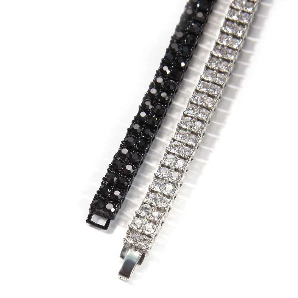 Alloy 2 Gang Drill Bracelet Couple Accessories