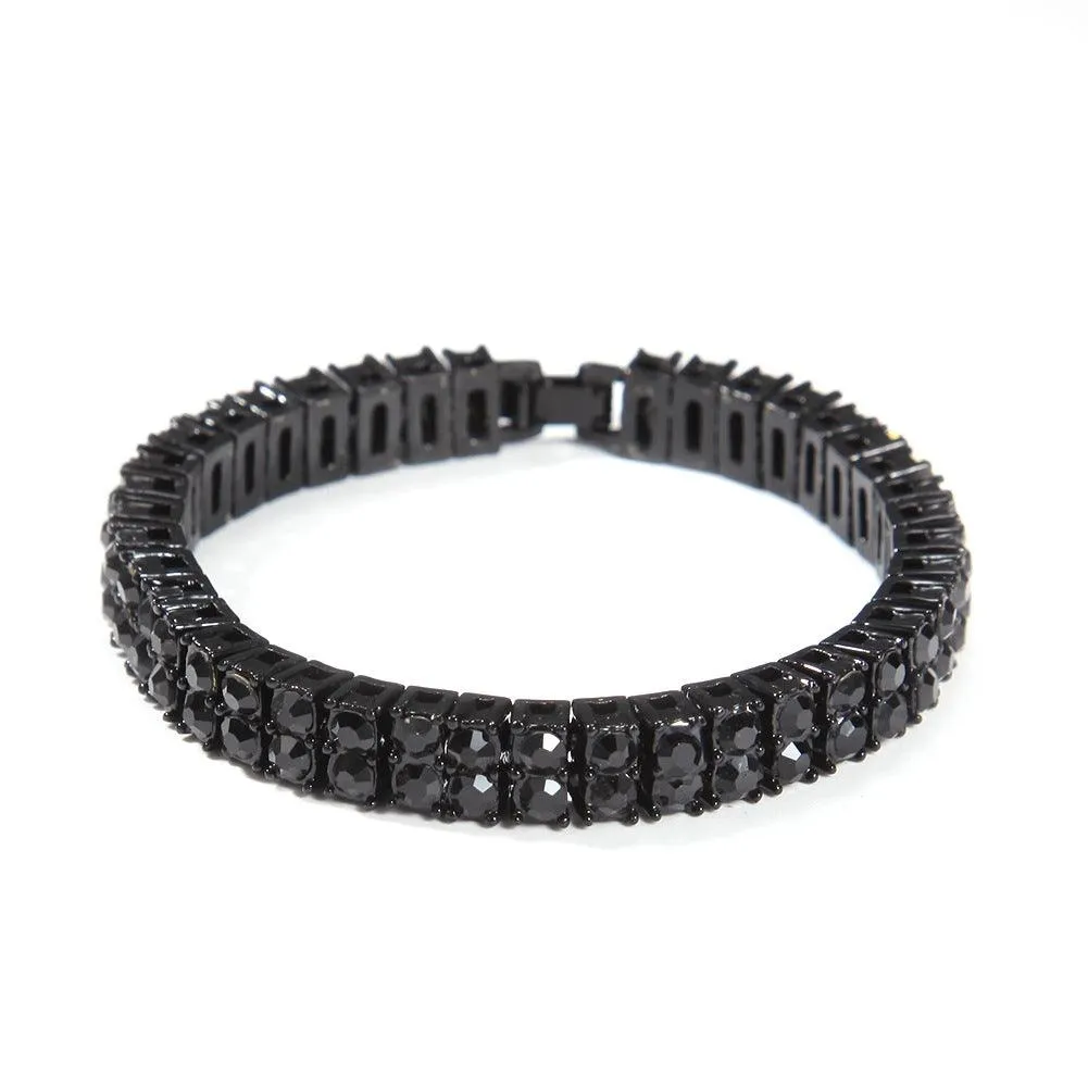 Alloy 2 Gang Drill Bracelet Couple Accessories