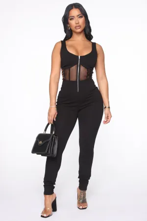 Always On Guard Jumpsuit - Black