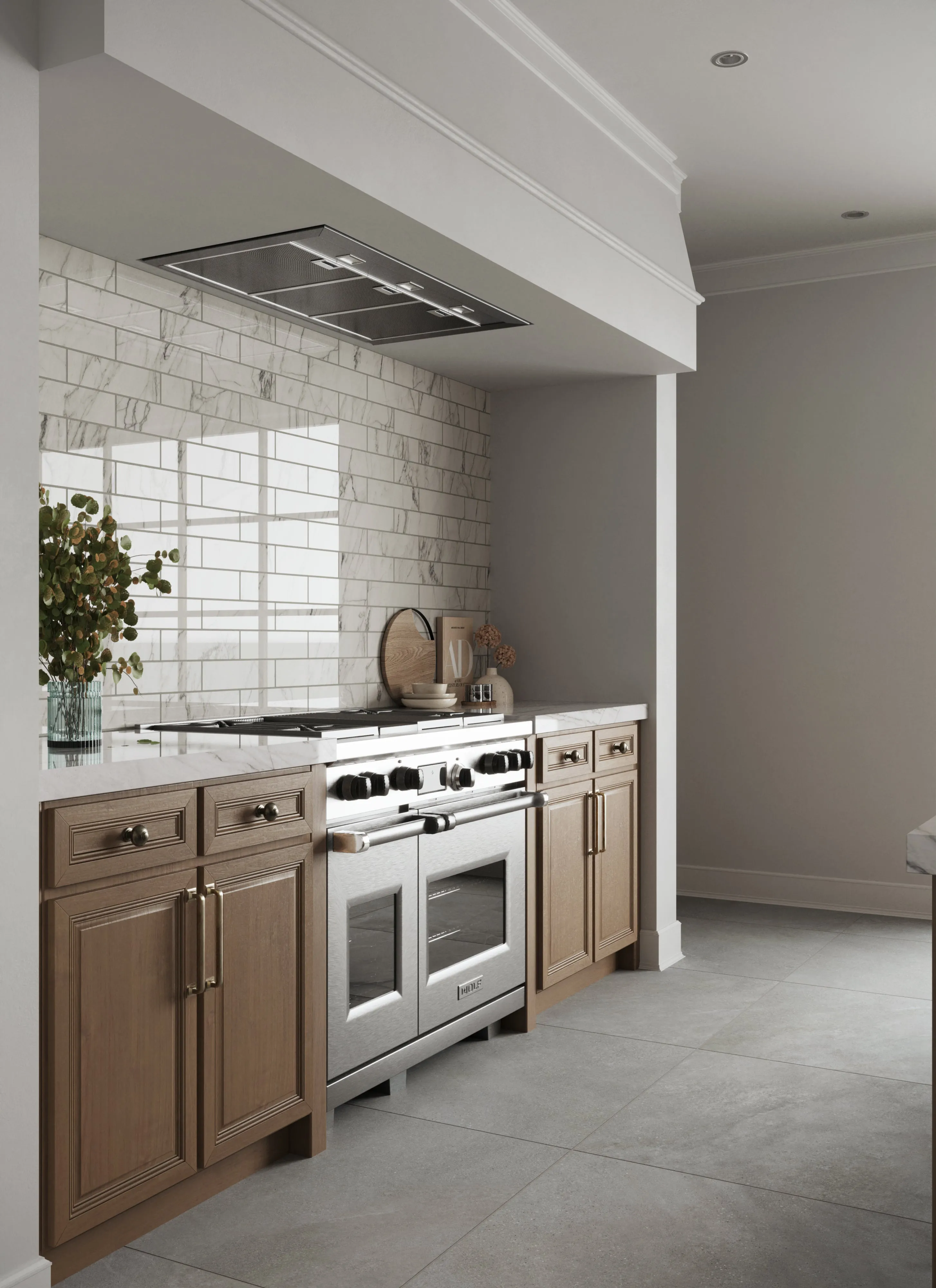 Aniston 3x12 Polished Porcelain Tile in Calacatta Quarzite