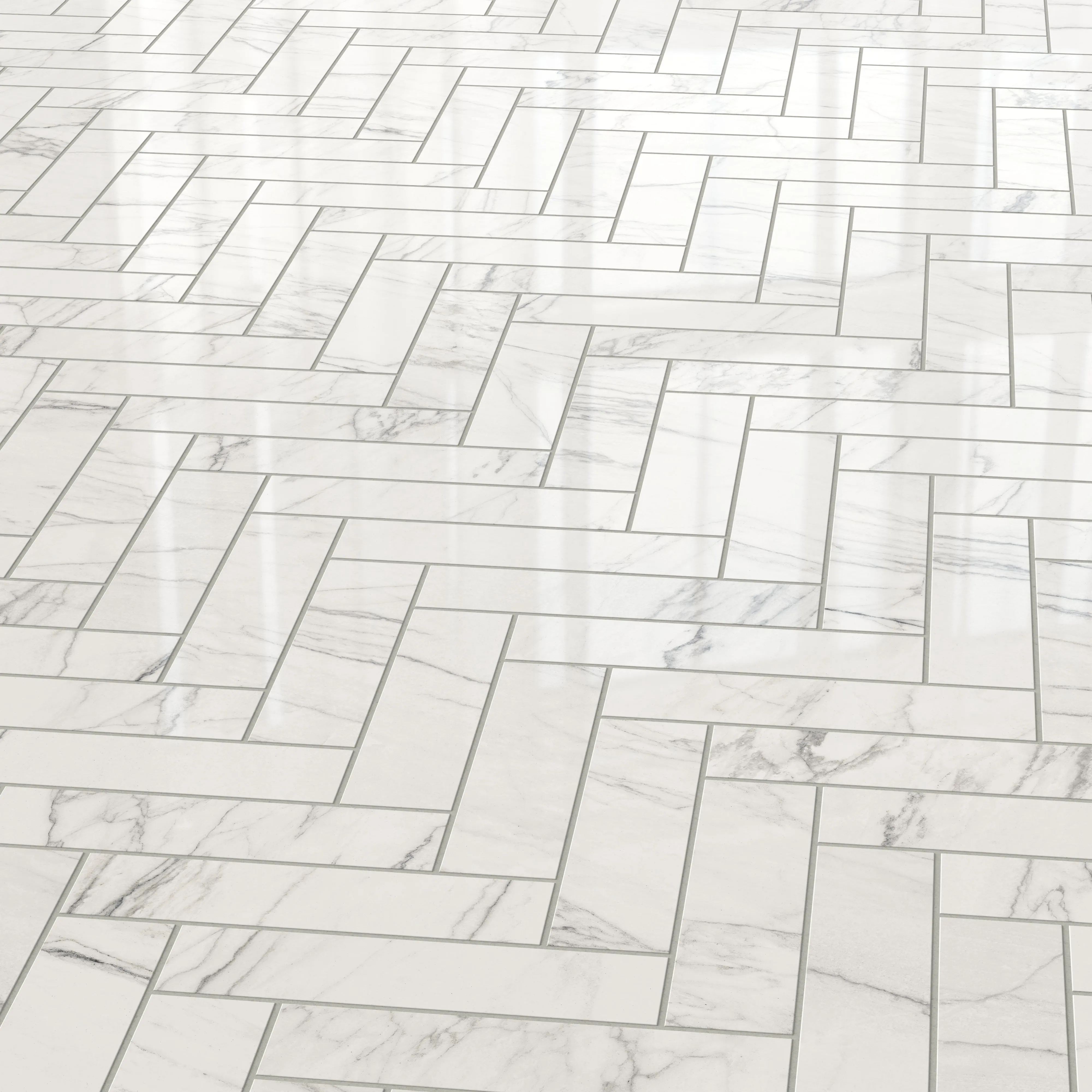 Aniston 3x12 Polished Porcelain Tile in Calacatta Quarzite