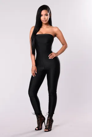 Antonella Tube Jumpsuit - Black