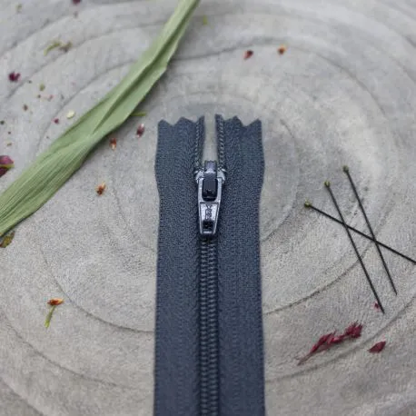 Atelier Brunette 20cm invisible zip -  Steel