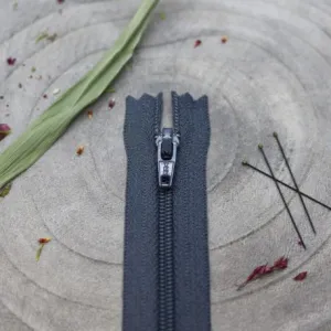 Atelier Brunette 20cm invisible zip -  Steel
