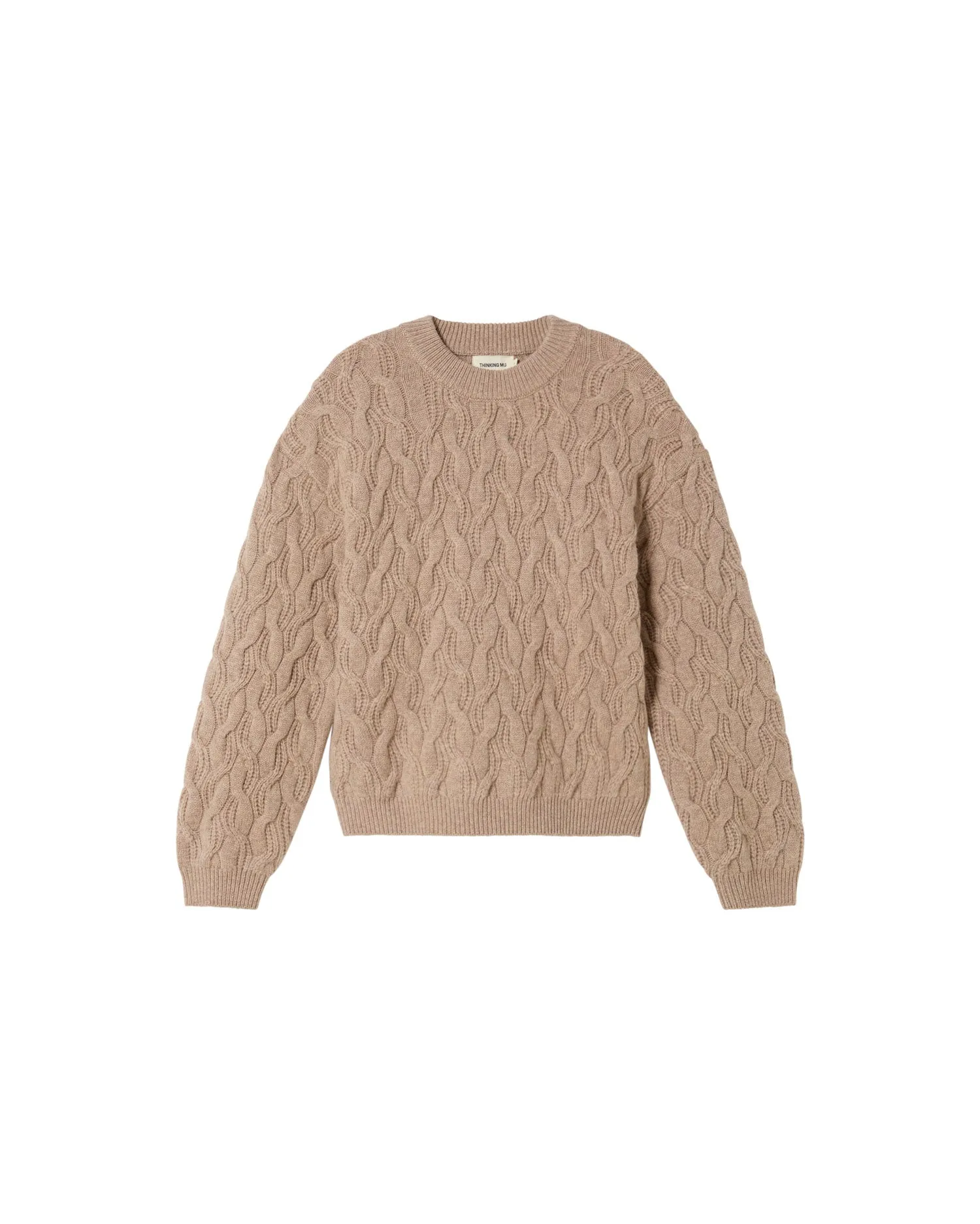 Beige Knitted Wool Sweater Carmen
