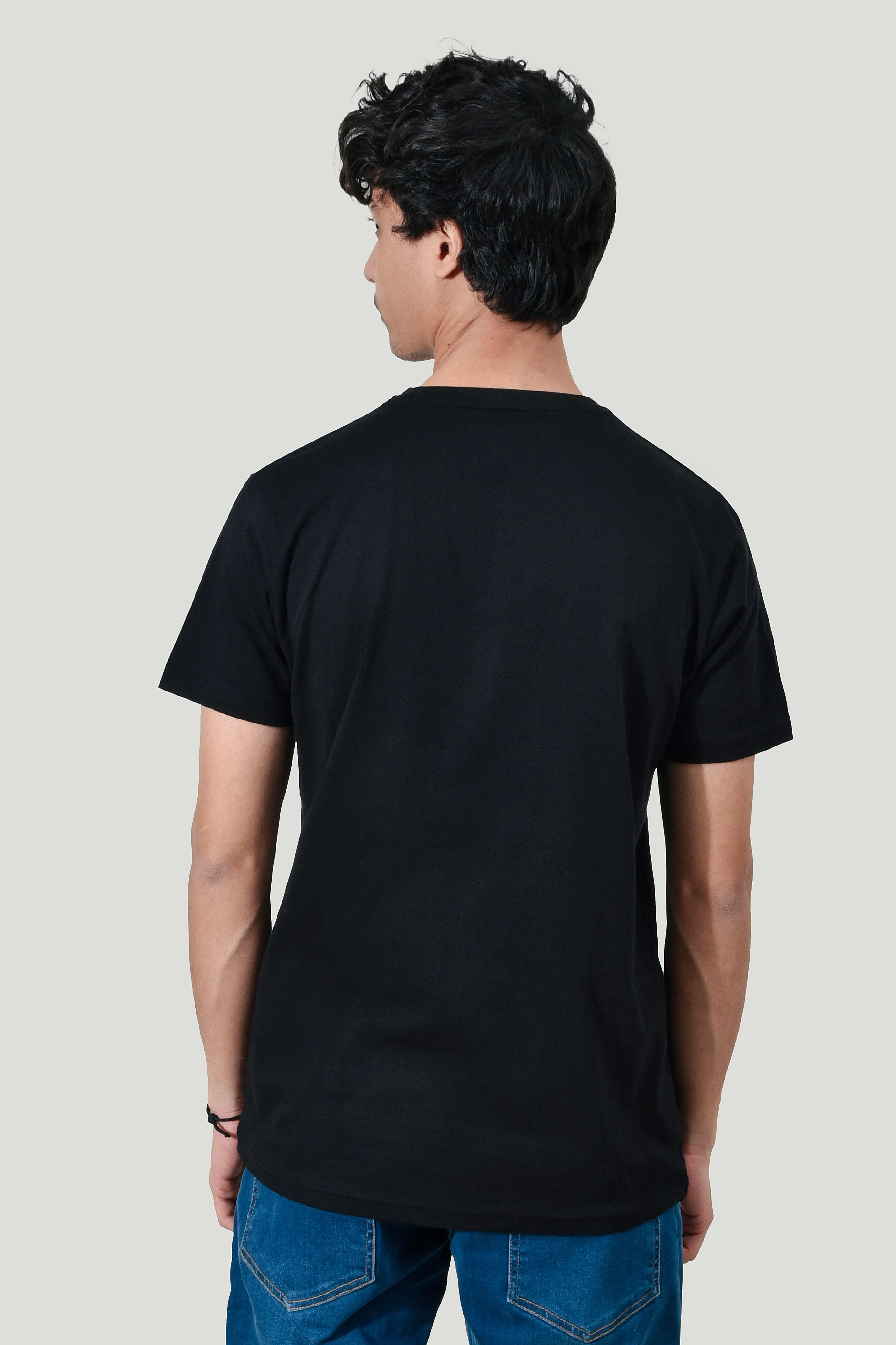 Black Graphical Time T-shirt