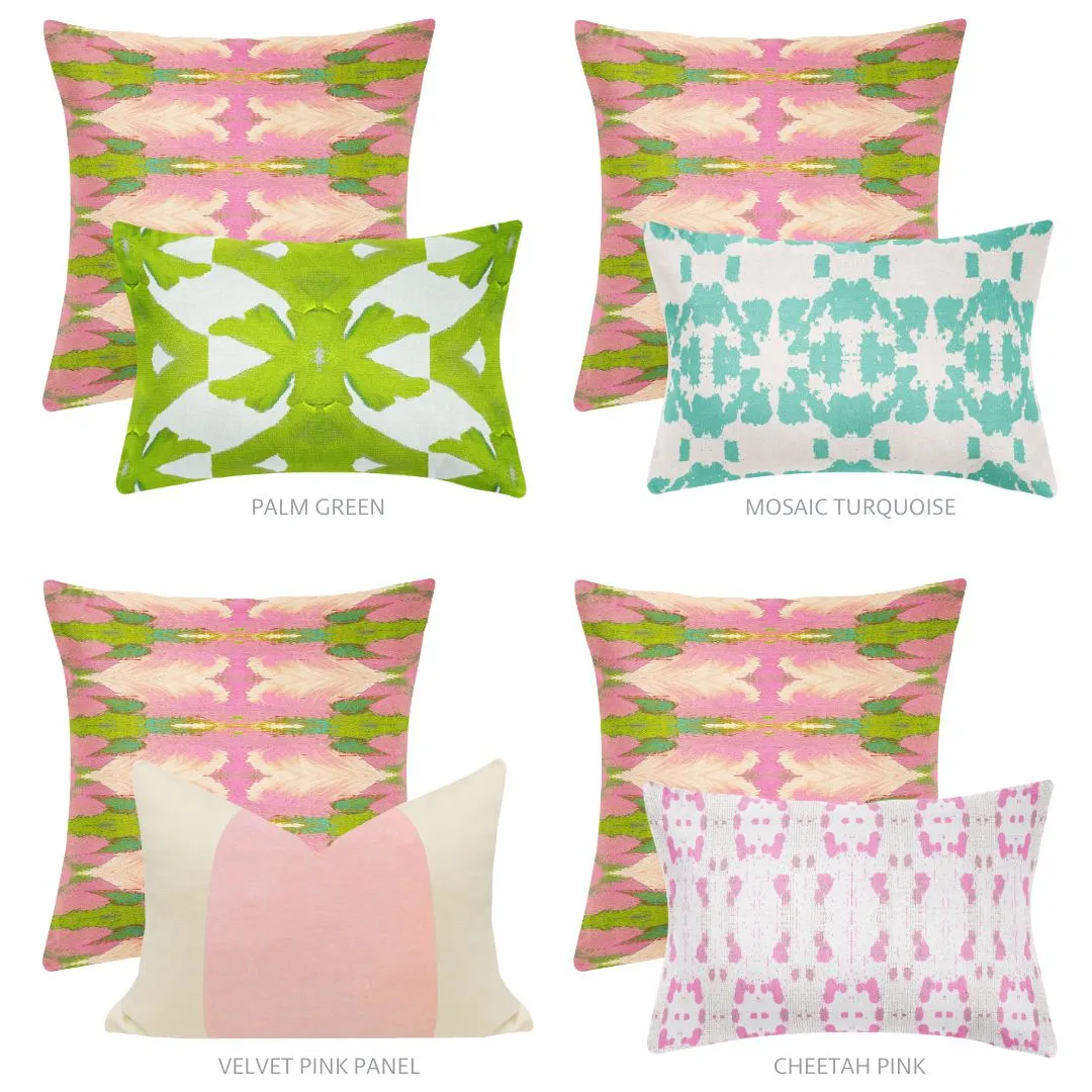 Cabana Pink 22x22 Pillow
