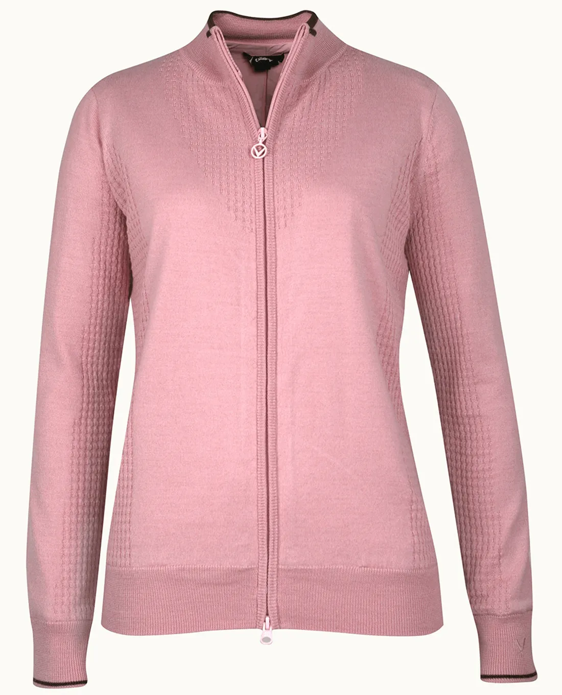 CALLAWAY Windstopper Merino Lined Sweater C0B0 Pink Nectar