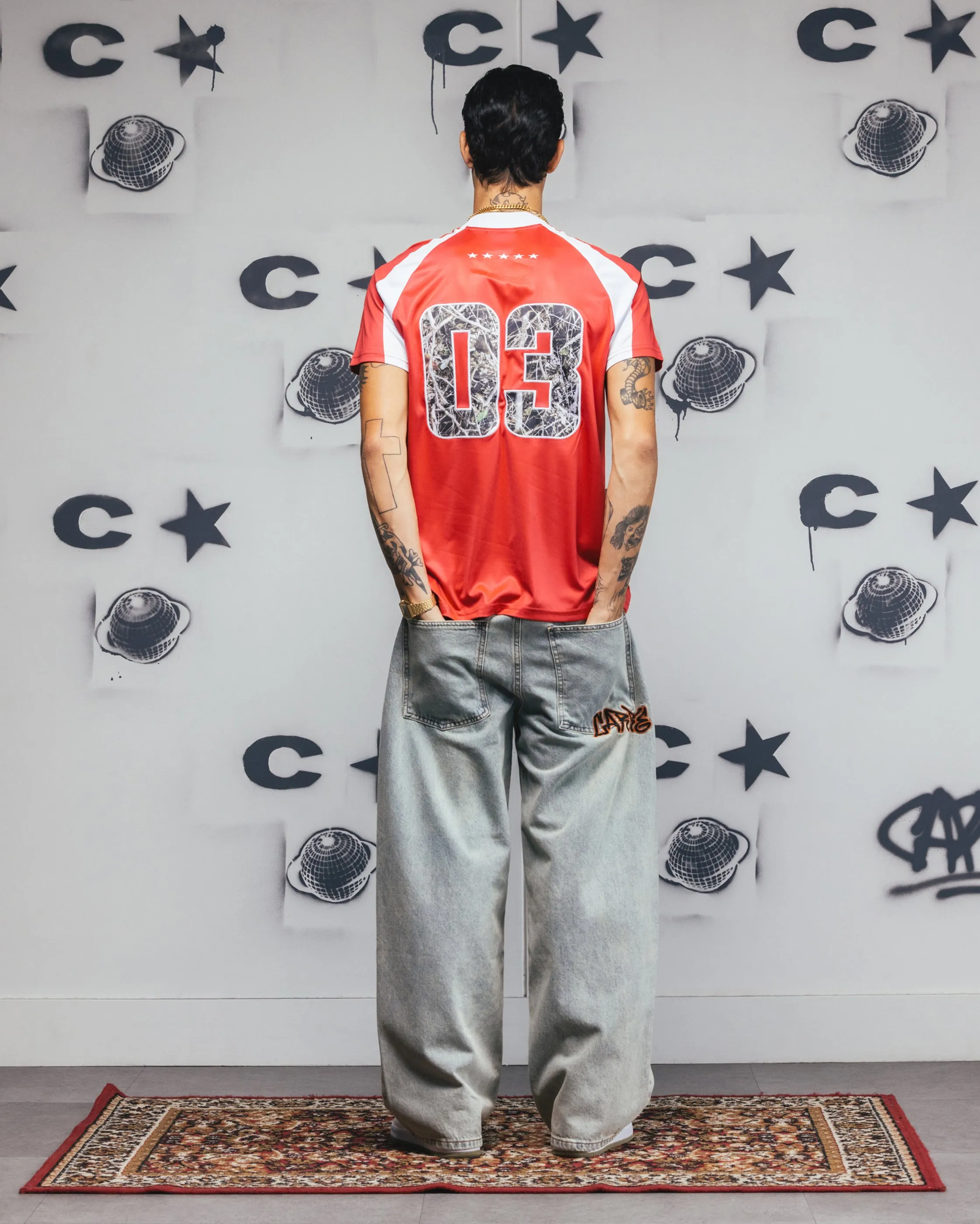 Carre Striker Jersey T-Shirt Red/White