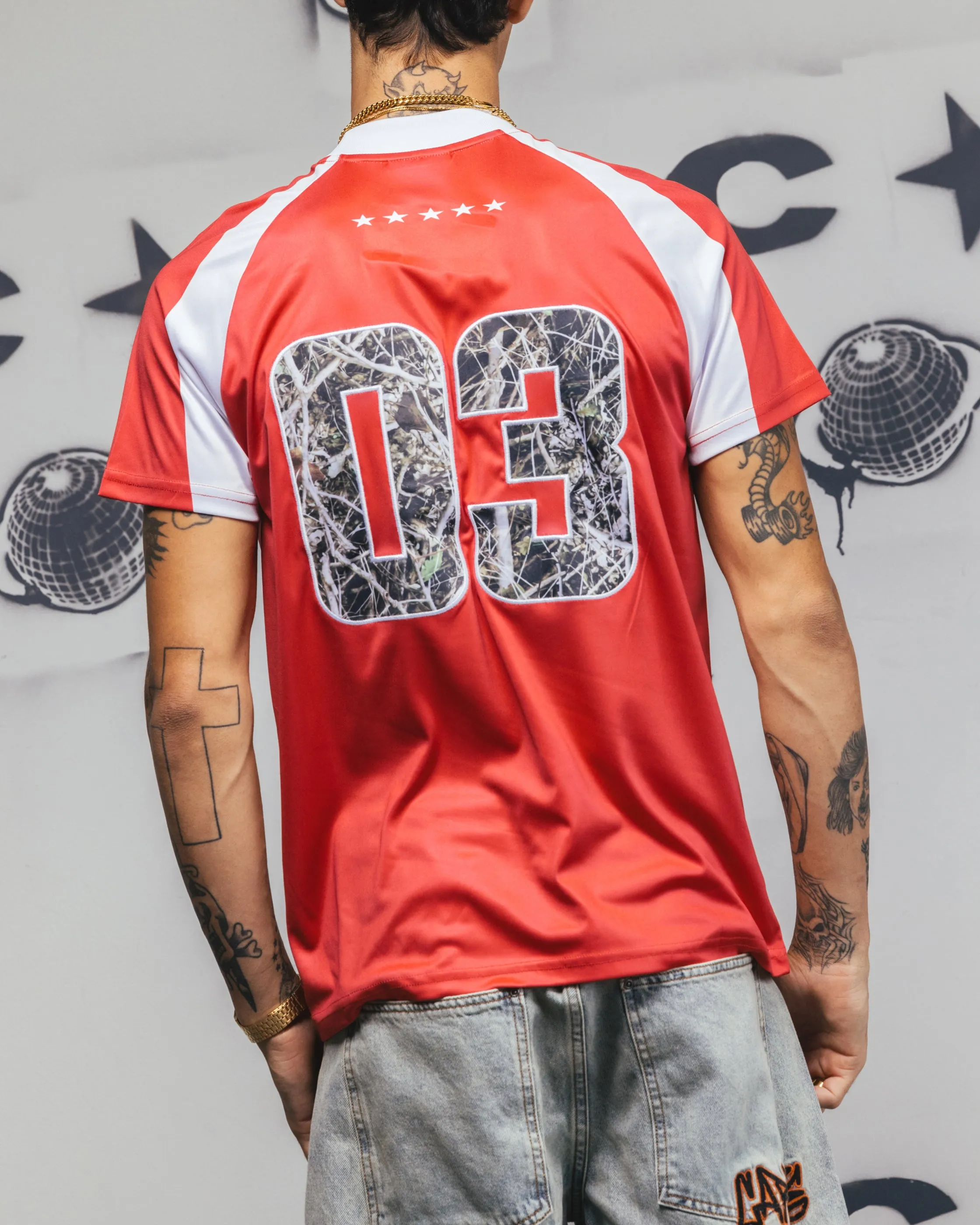 Carre Striker Jersey T-Shirt Red/White