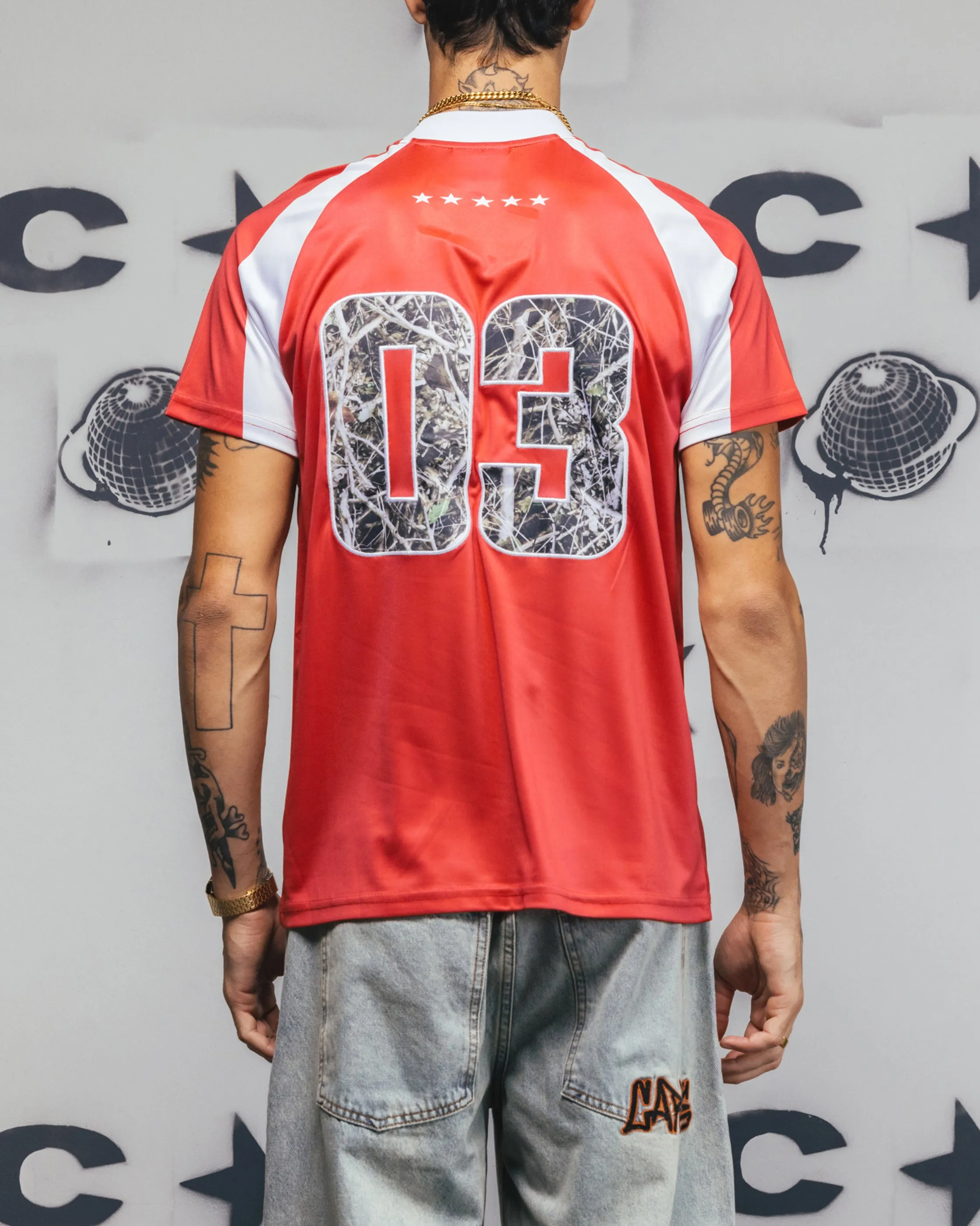 Carre Striker Jersey T-Shirt Red/White