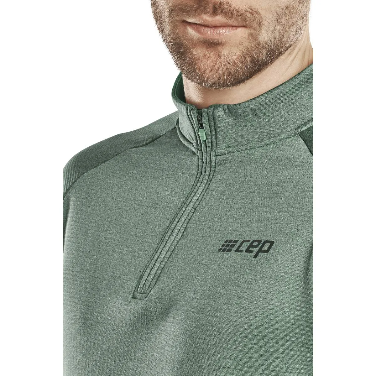 CEP CEP cold weather zip shirt, long sl 372 green