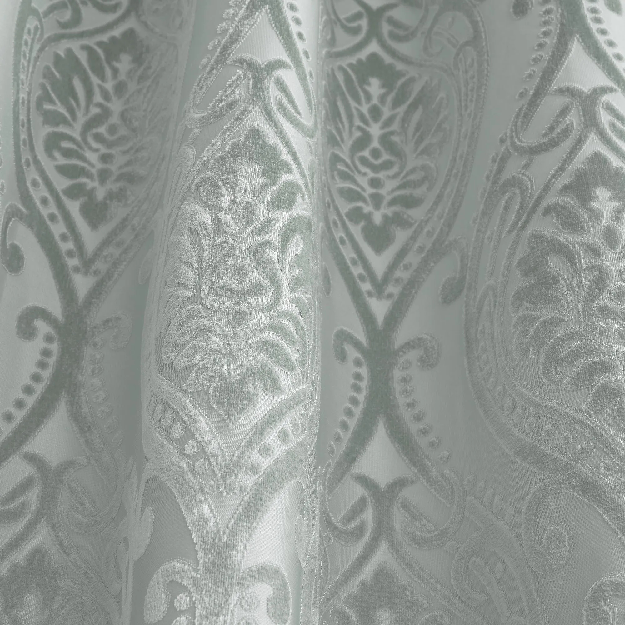 Chateau Pair of Eyelet Curtains by Curtina in Duck Egg