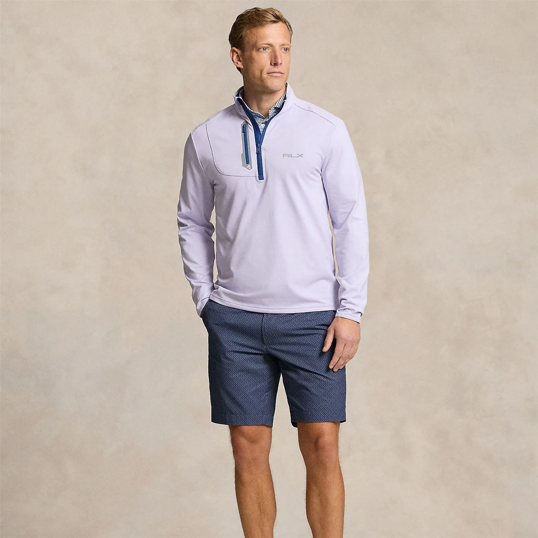Classic Fit Luxury Jersey Pullover Flower Purple - SS24