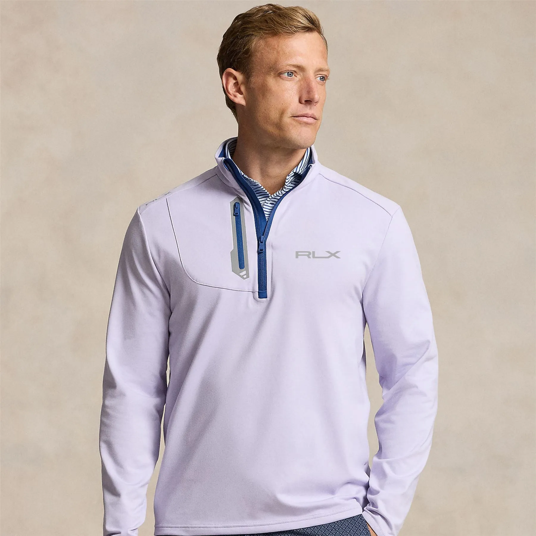 Classic Fit Luxury Jersey Pullover Flower Purple - SS24
