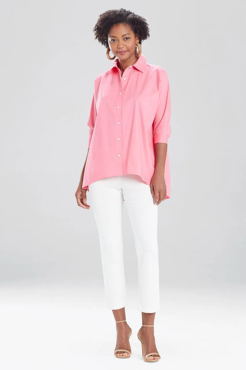 Cotton Poplin Oversized Top