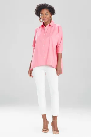 Cotton Poplin Oversized Top