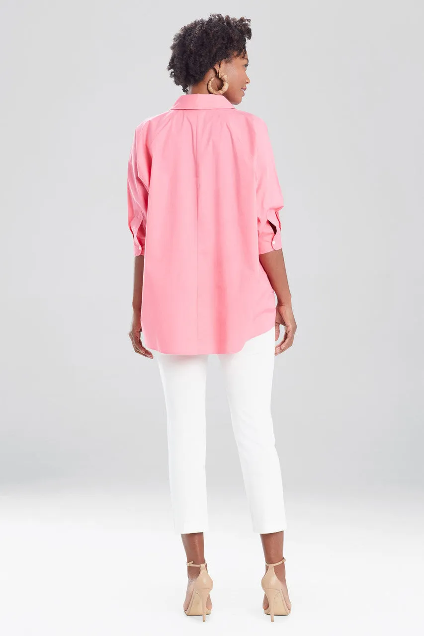 Cotton Poplin Oversized Top