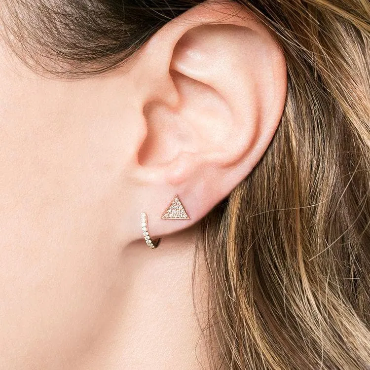 Dana Rebecca Designs DRD Diamond Huggies - White Gold
