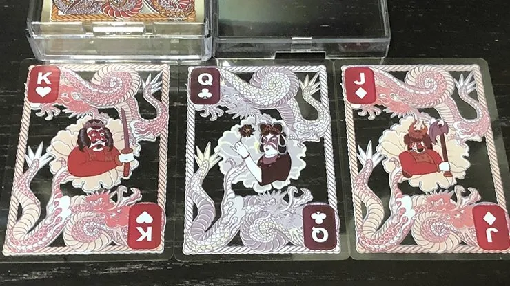 Dragon Transparent Playing Cards (Classic Silver)