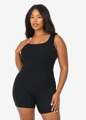 Effortless Shortie - Onesie Black
