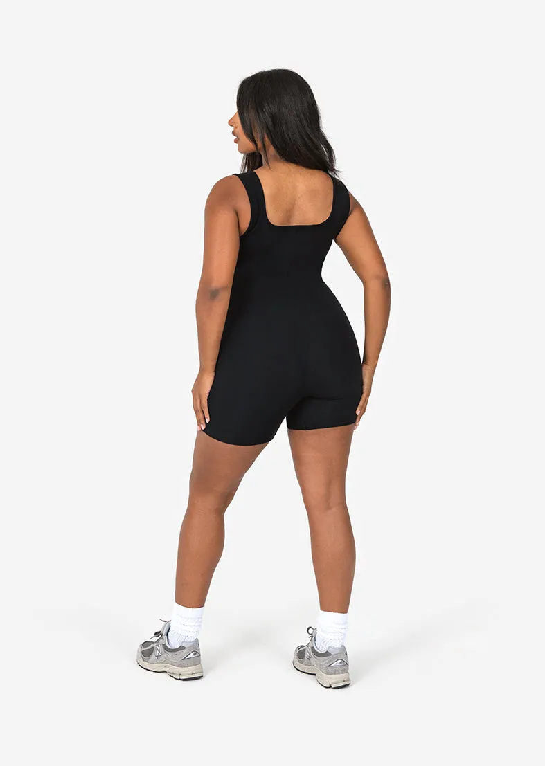 Effortless Shortie - Onesie Black