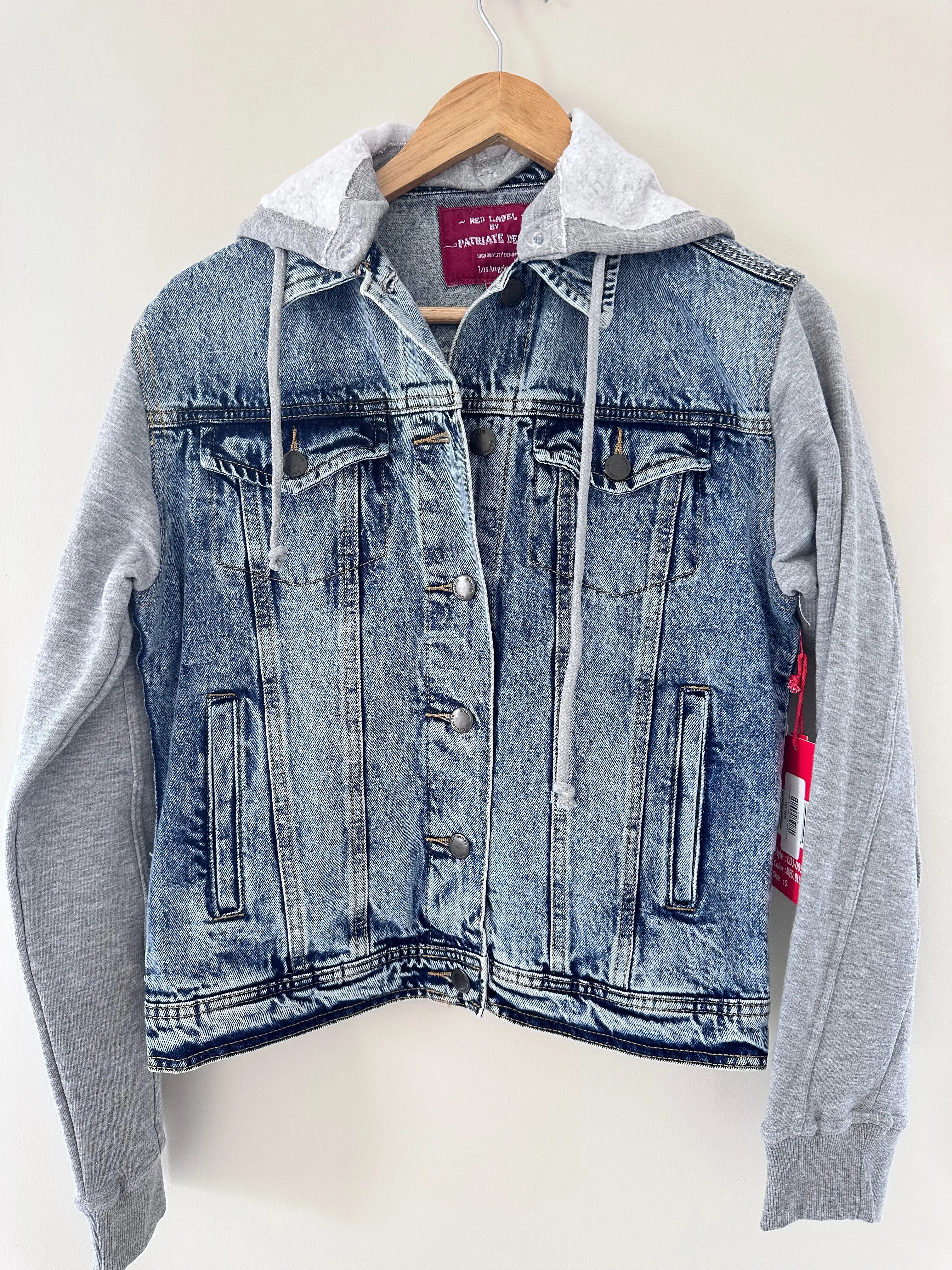 Fleece Hoodie Denim Jacket