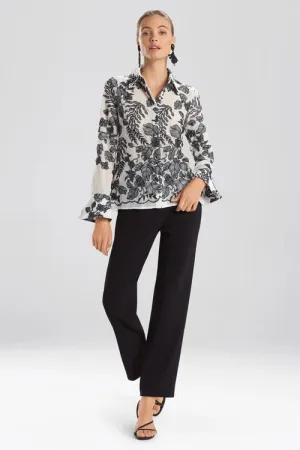Floral Embroidery Blouse