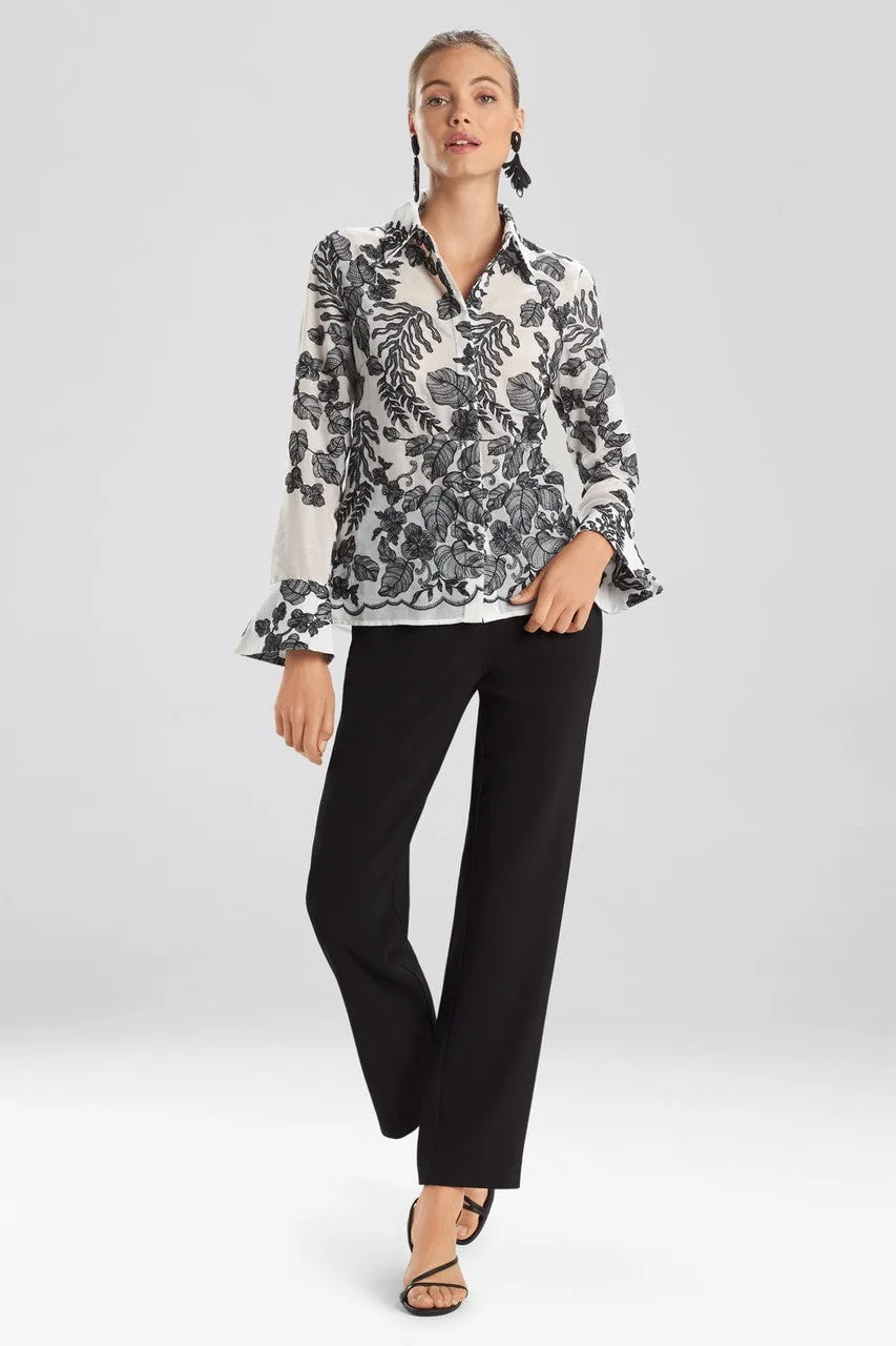 Floral Embroidery Blouse