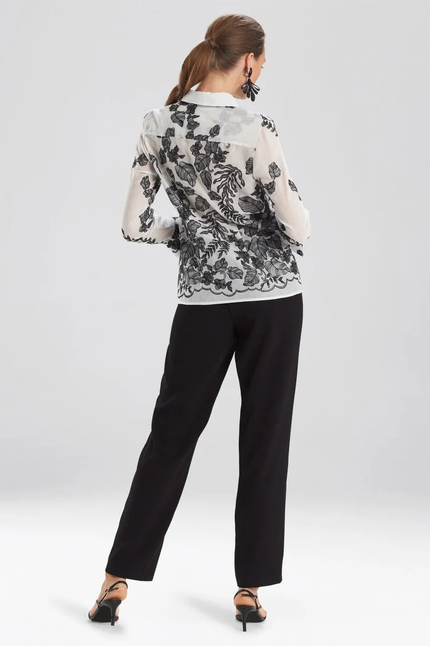 Floral Embroidery Blouse