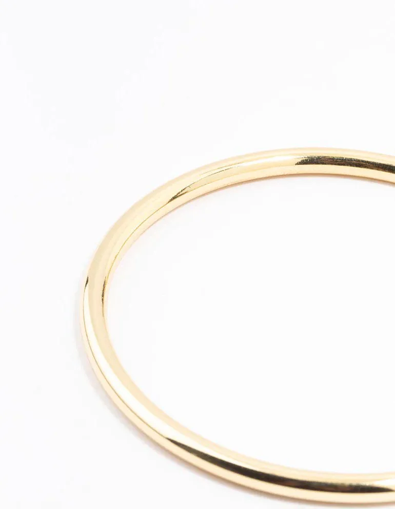 Gold Plated Round Core Bangle
