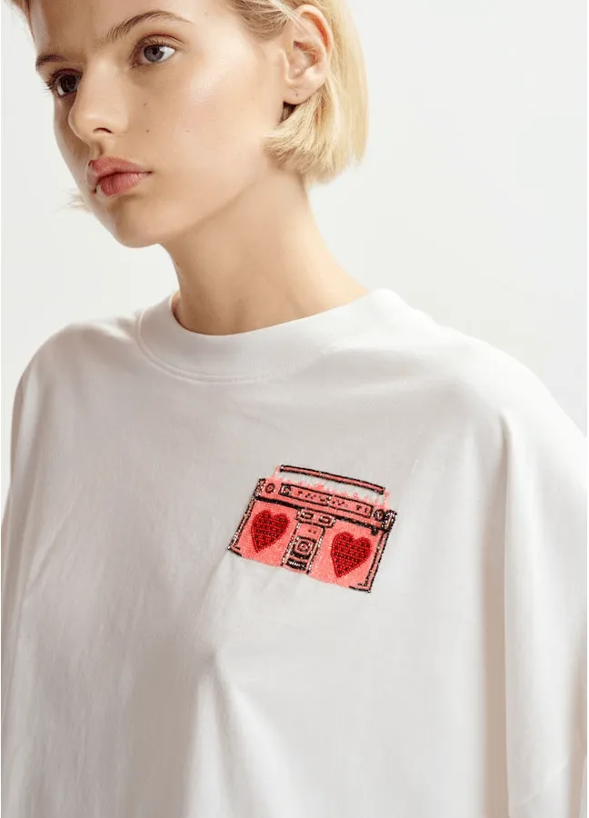 Hadio Embroidered T-Shirt