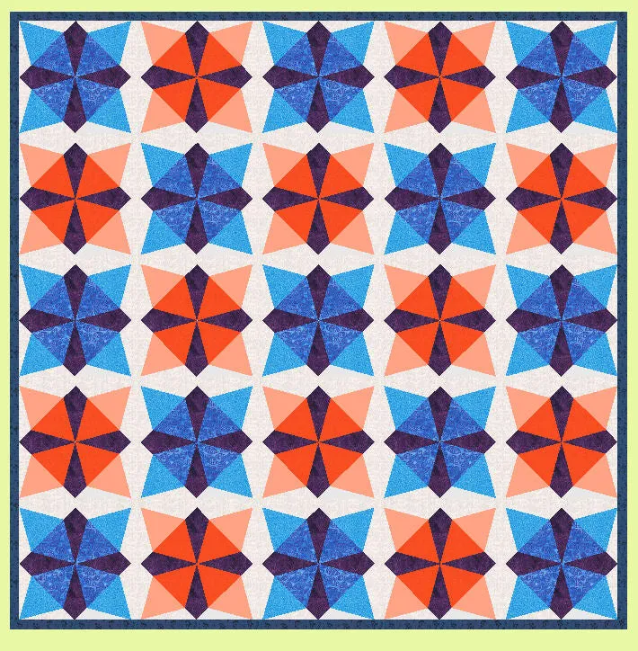 Jackaroo Star  (12" finished block) - 6369 - Mat included