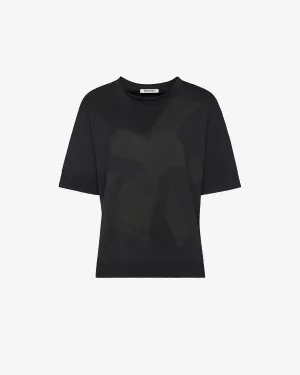 Jersey T-Shirt with Silk Screen Printing PR456100 Black
