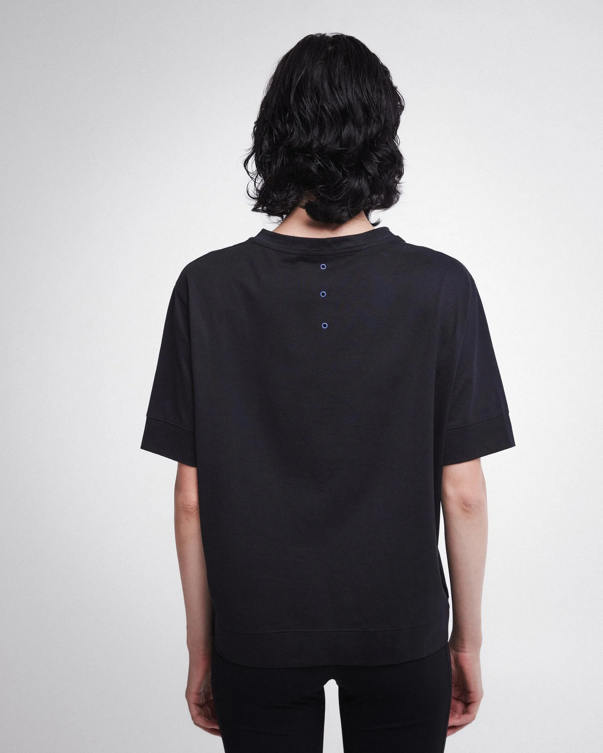 Jersey T-Shirt with Silk Screen Printing PR456100 Black