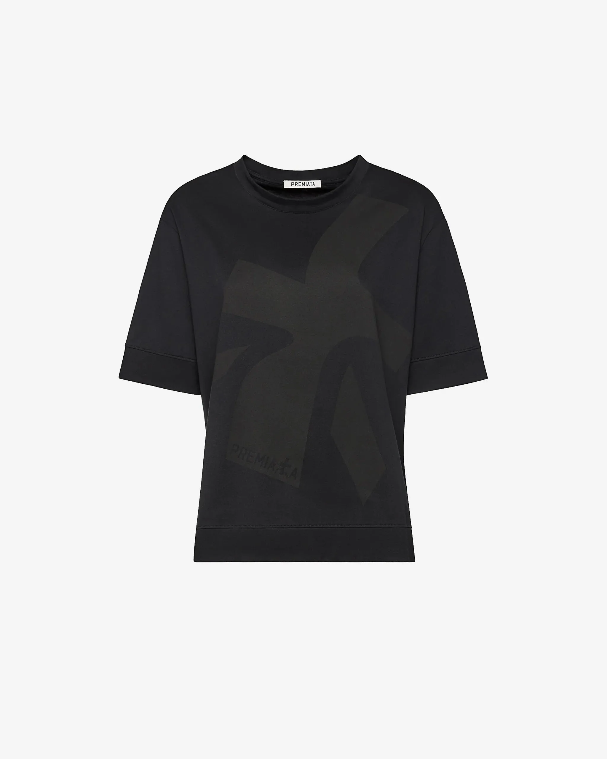 Jersey T-Shirt with Silk Screen Printing PR456100 Black
