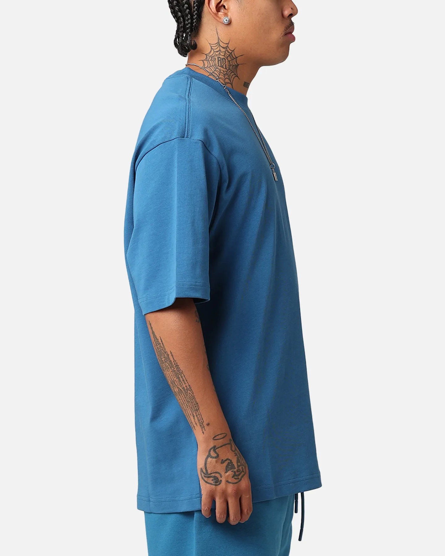 Jordan Brand Sneaker Patch Crewneck T-Shirt Industrial Blue