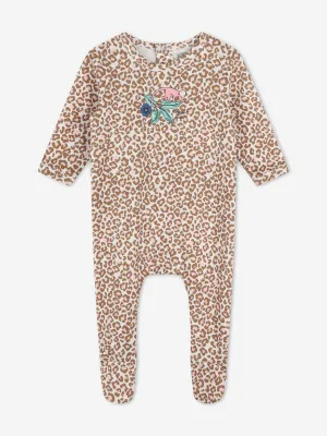 KENZO Baby Girls Leopard Babygrow in Pink
