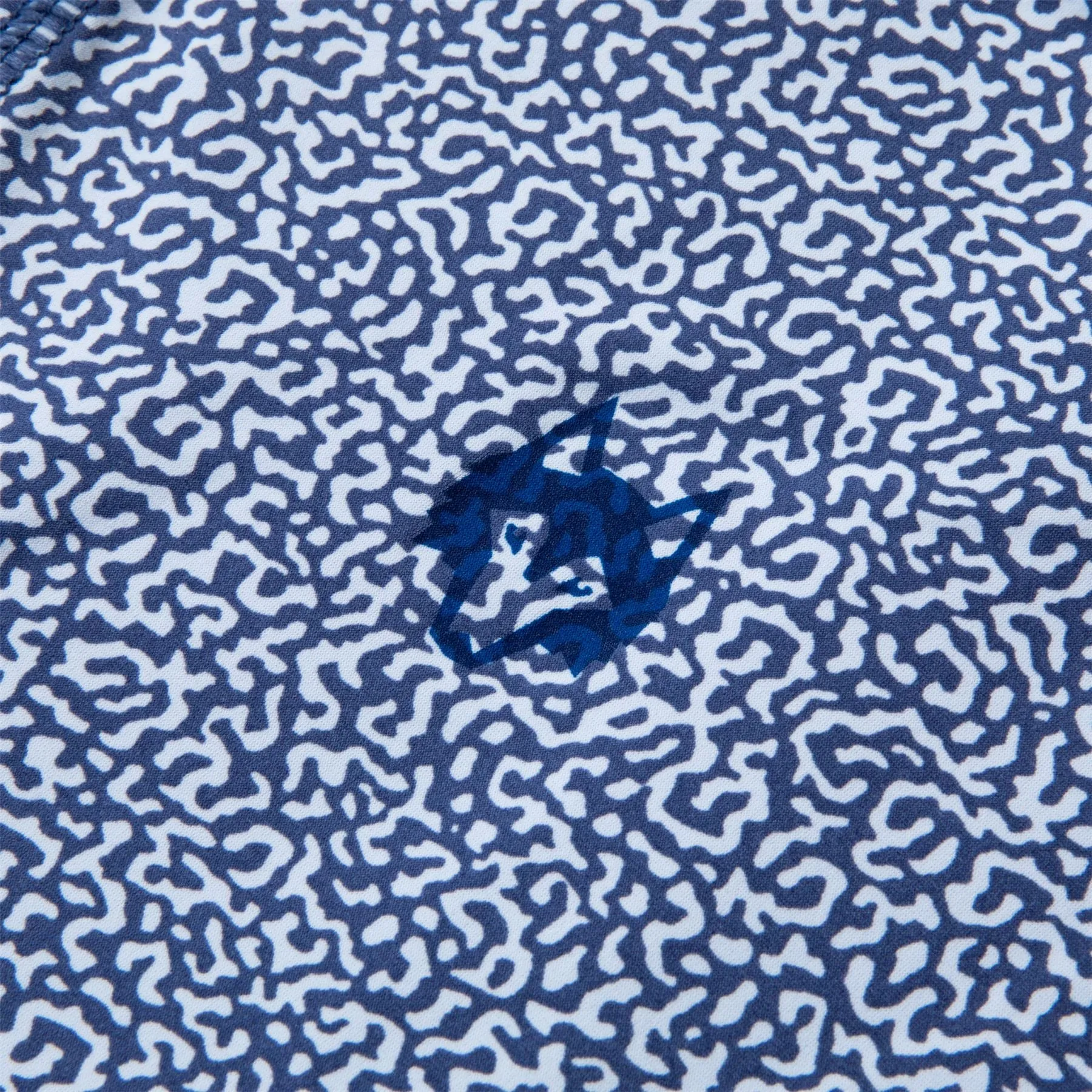 Lake Trout Printed Tate Quarter Zip Mid Layer Delphinium - AW24