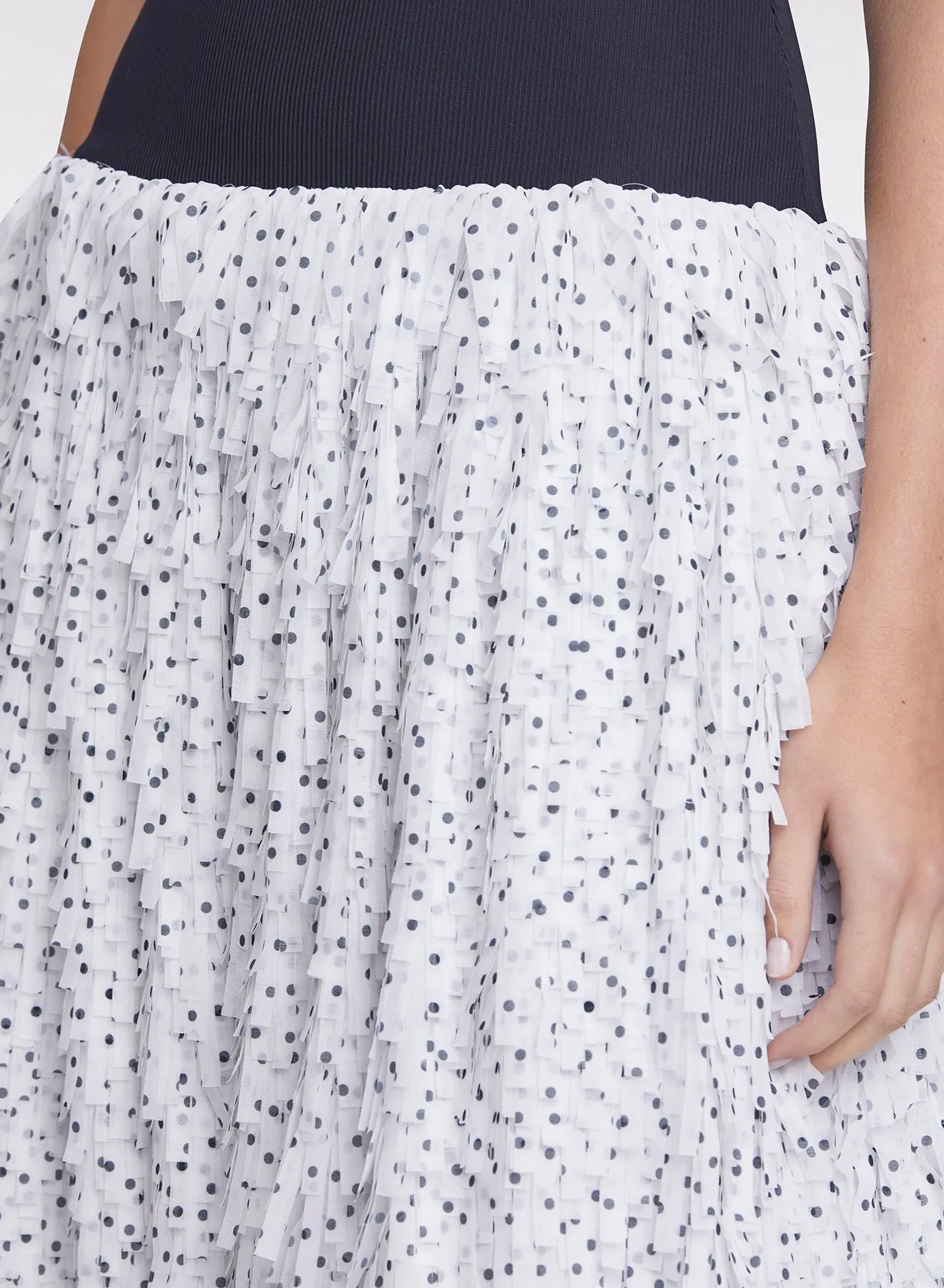 LENI DRESS (SPOT FRINGE)