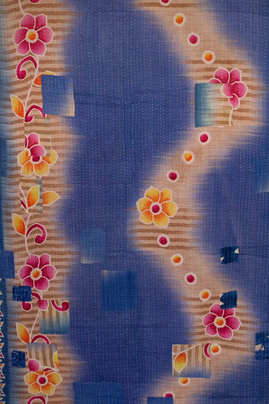 Lyrical Kantha Throw