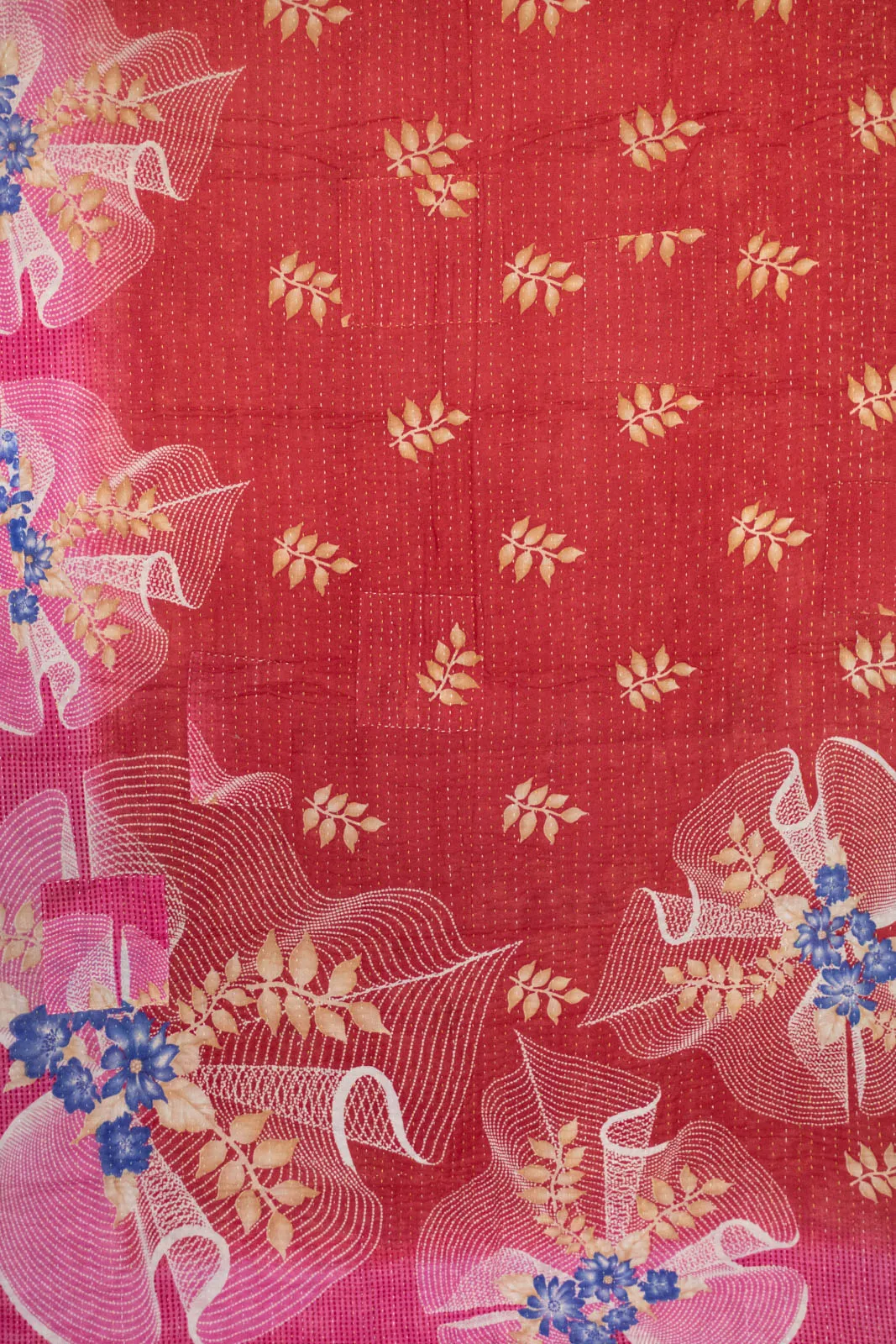 Lyrical Kantha Throw