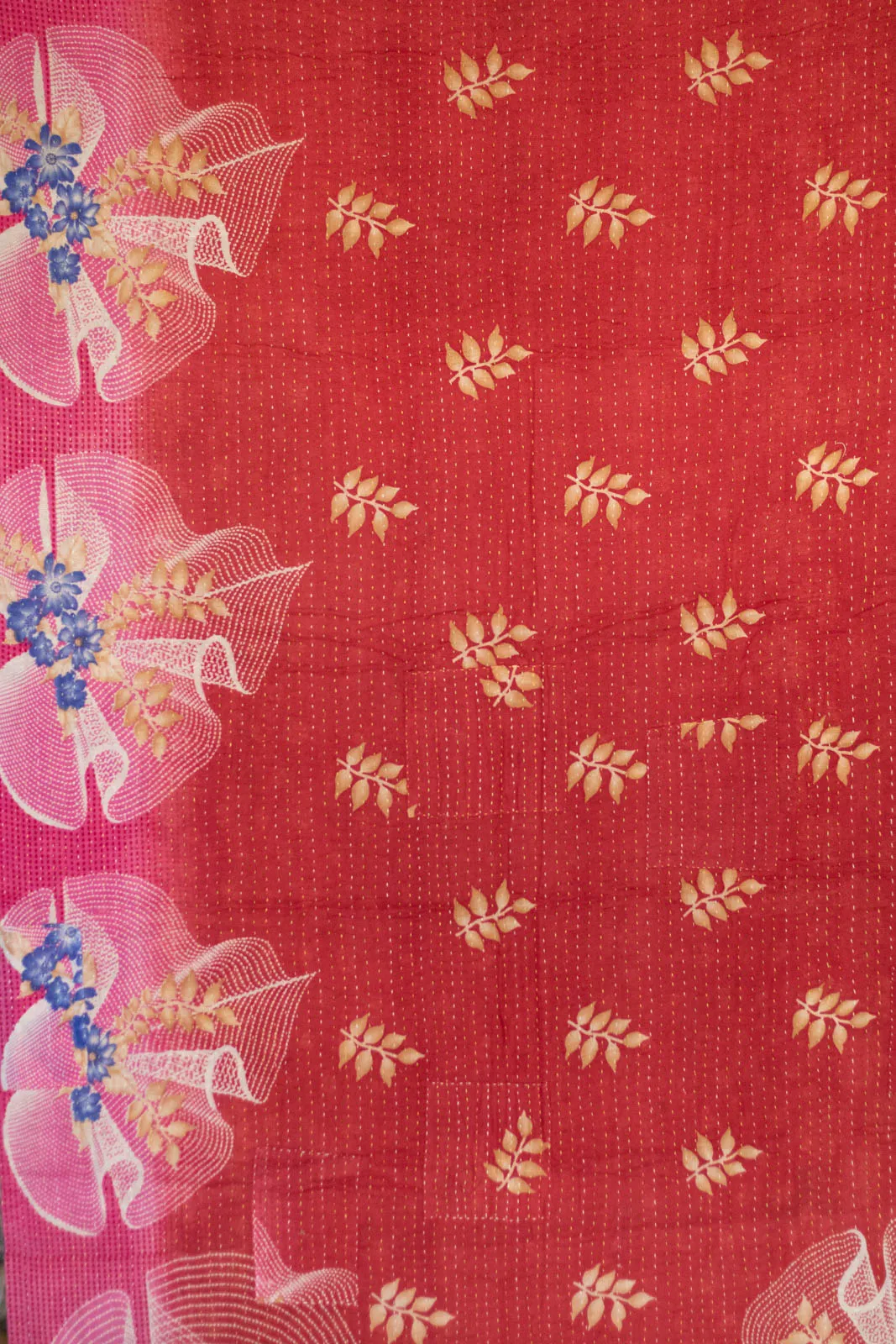Lyrical Kantha Throw