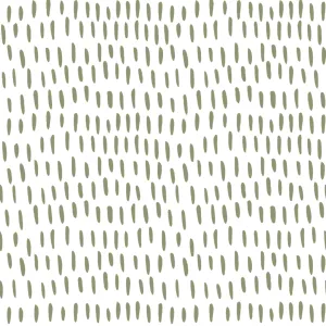 Moss Green Dash Lines Minimalist Scandi Wallpaper