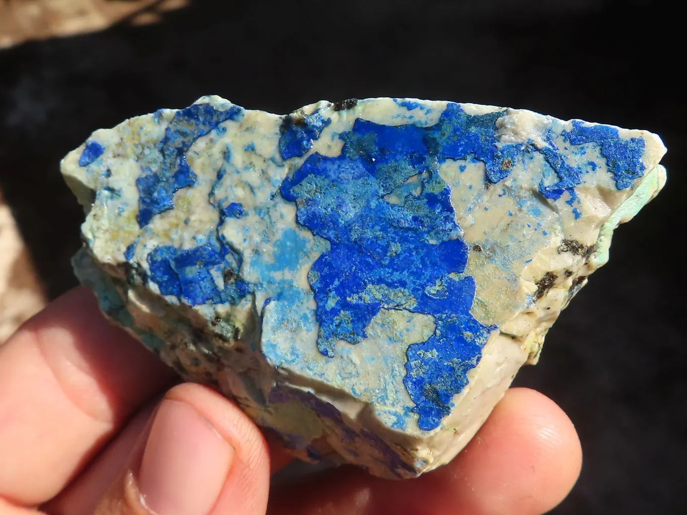 Natural Azurite & Malachite On Dolomite Specimens  x 15 From Kaokoveld, Namibia